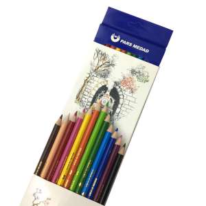 مداد رنگی 12 تایی پارس